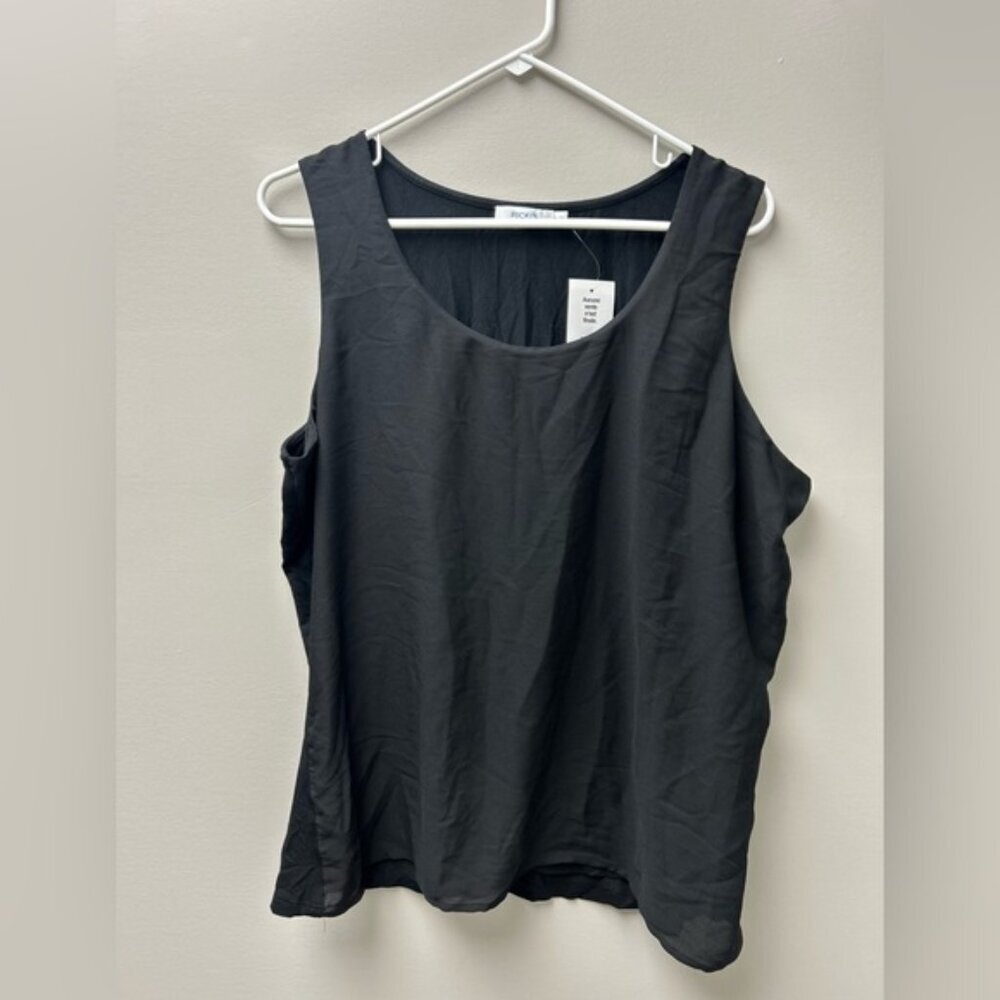 Ricki’s Women’s Black Round Neck Tank Top